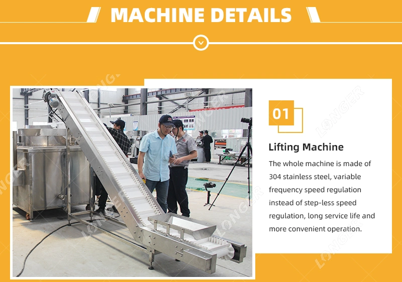 Capacity Customizable Fried Cashew Nut Machine Longer Machine Frying Peanut