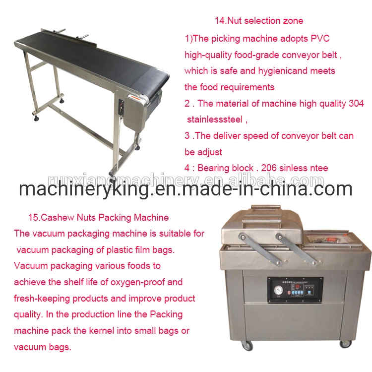 Raw Cashew Nut Processing Small Scale Machine Cashew Nut Sheller Production Line