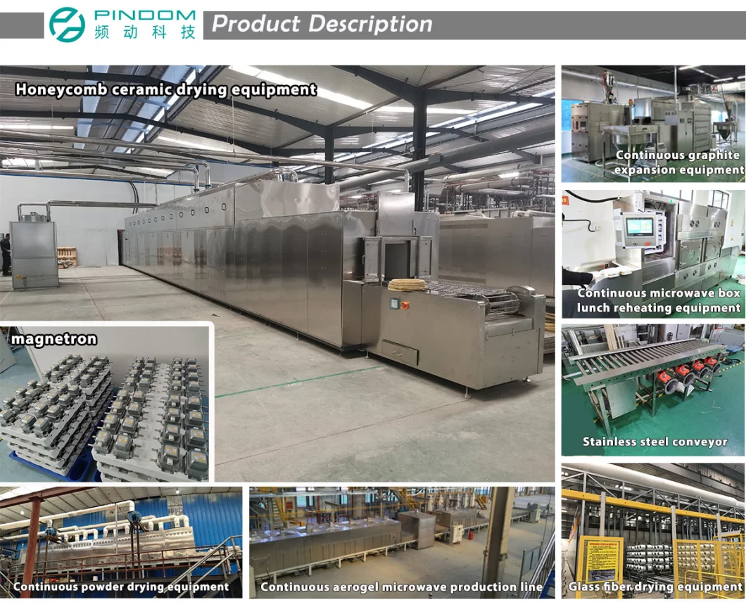 Customized Professional PLC Industrial Nuts Processing Microwave Drying Machine